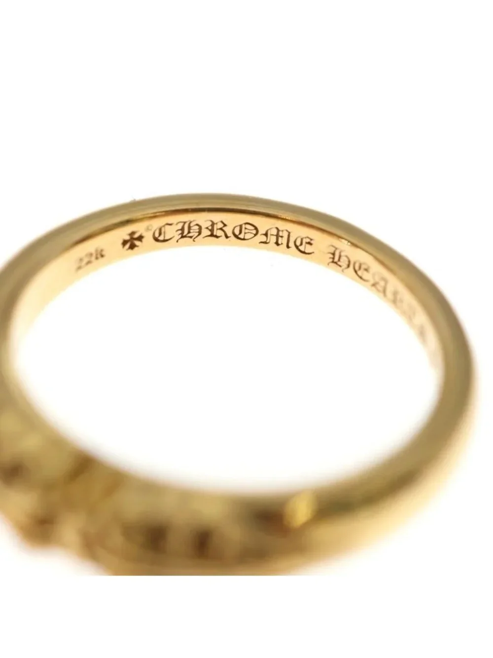 Chrome Hearts 22k Baby Clsc Classic K&t Ring Gold